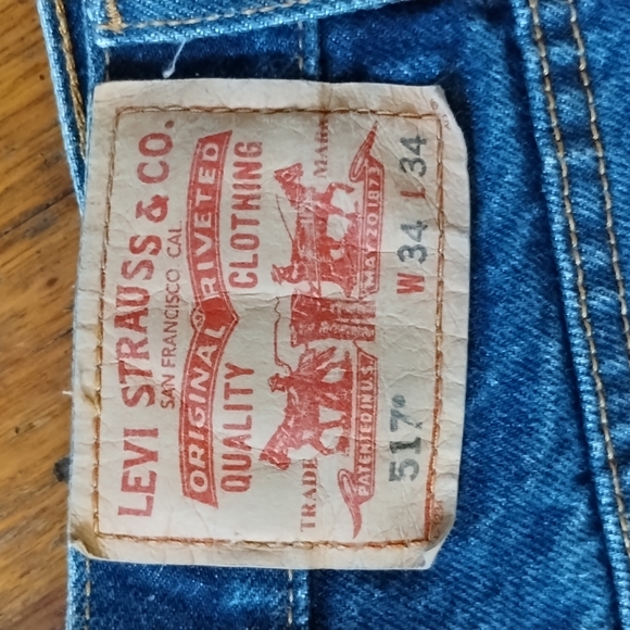 Men's Levi Strauss Denim Jeans 34X34 - Picture 2 of 6